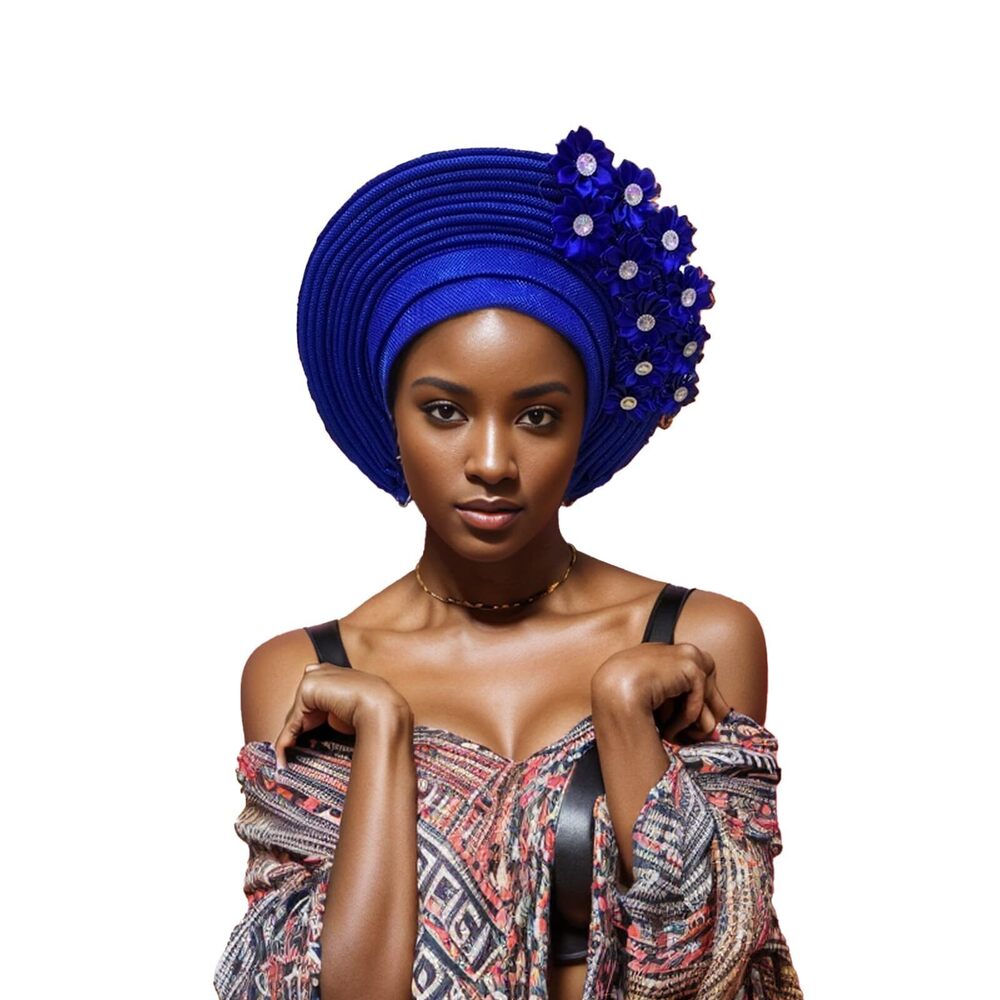 8866 African Turban Aso Oke Gele has made handmade African Turban Hats